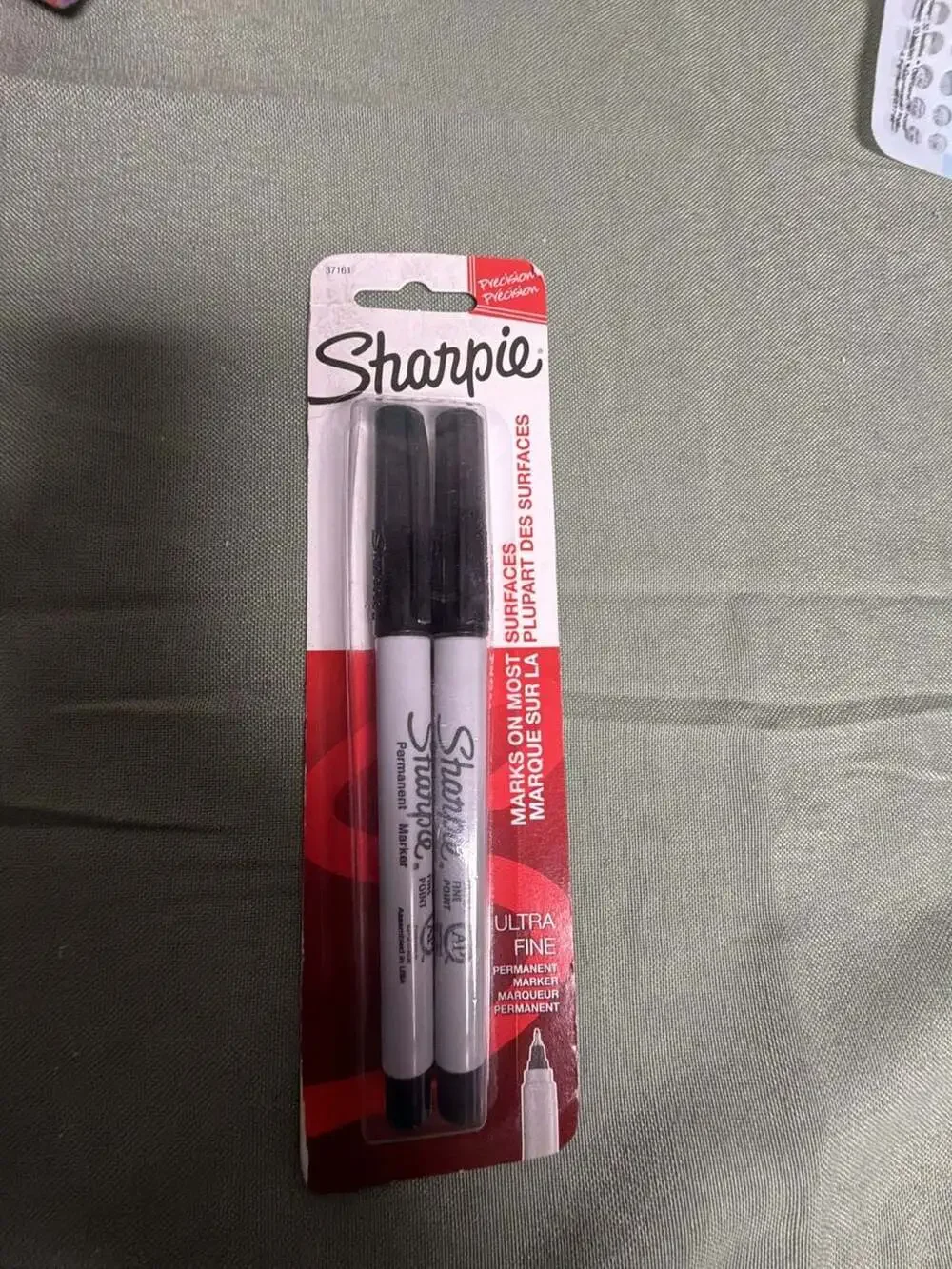 Sharpie Ultra Fine Point Permanent Markers Black 2 Count Pack